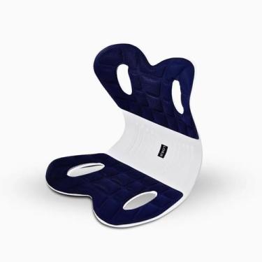 Imagem de Almofada Ergonômica Lombar Azul M  Correção Postural - Atumme