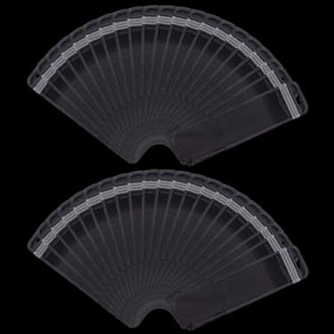 Imagem de SOFPLATE Bolsa transparente para canetas, 100 unidades, sacos de caneta de plástico transparente, pequeno, ziplock, pendurado, armazenamento resselável, bolsa com zíper autovedável para embalagem de