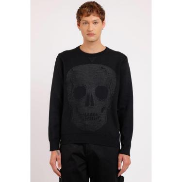 Imagem de Tricot Manga Longa Caveira Preto-Masculino