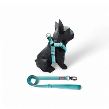Imagem de Kit Peitoral Americano para cachorros com Guia Maldivas - ZoioPirata, 