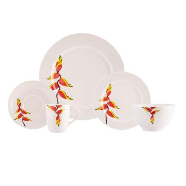 Imagem de Jogo de Jantar 40 Peças Tropical Porcelana Real By Schmidt