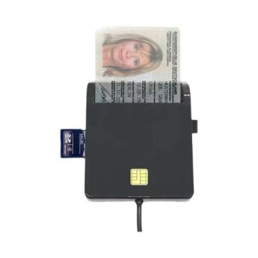 Imagem de Leitor De Cartão SIM USB UTHAI X02 Para Cartão Bancário IC ID EMV SD T