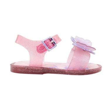 Imagem de Sandália Mini Melissa Fly Sandal III bb Rosa Glitter