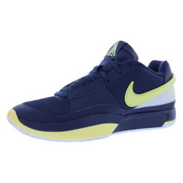 Imagem de Nike Tênis de basquete Ja 1 (FQ4796-402, azul marinho/cinza futebol/laranja claro) tamanho 16, Azul-marinho/laranja claro/cinza futebol, 48