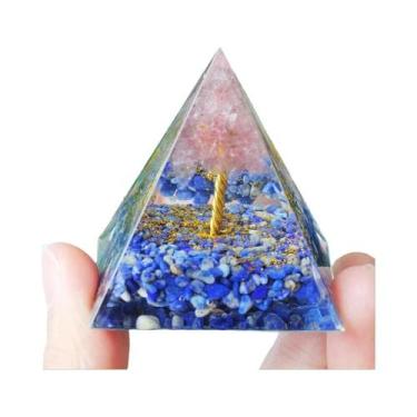 Imagem de Pirâmide de Orgonite Ametista - Reiki, Cura e Equilíbrio dos Chakras, 