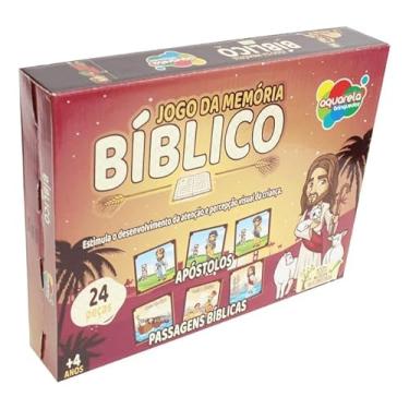 Imagem de Jogo da Memória Bíblico Infantil, 24 Peças, Apóstolos e Passagens Bíblicas