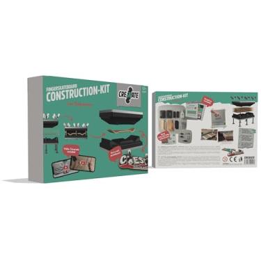 Imagem de CRESKATE DIY Fingerboard Construction Kit for Beginners – Includes Standard Shape Mold, Fingerboard Shaper, 15 Maple Wood Plies, Trucks & Wheels, Glue, Grip Tape, Step-by-Step Video & Booklet