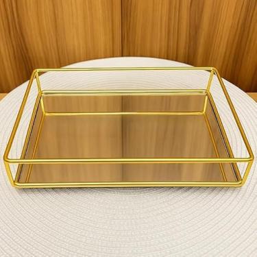 Imagem de Bandeja Decorativa Espelhada Multiuso Retangular