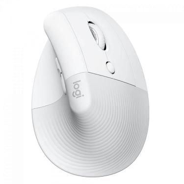 Imagem de Mouse Logitech Lift, Vertical, Sem Fio/Bluetooth, 4000 DPI, 6 Botões, Branco