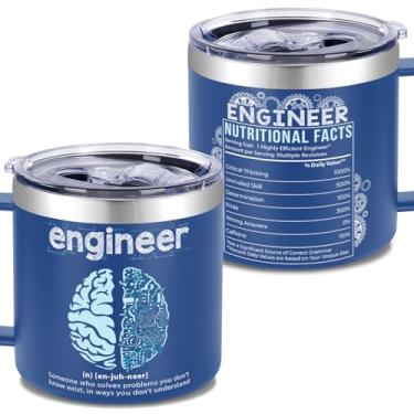 Imagem de Copo de engenheiro de 400 ml, copos isolados de aço inoxidável, presentes de engenharia, caneca de engenheiro, presentes engraçados para homens - presentes de engenheiro para homens, presentes de