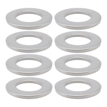 Imagem de eMagTech 8 arruelas planas de 27 x 50 x 4 mm para eixo de 25 mm, compatível com rodas de carrinho de lançamento de bote de vela Marine 13