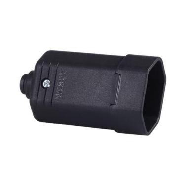 Imagem de Pino extenção femea preto 2p+t ou 2p 10a kit 50 pç margirius