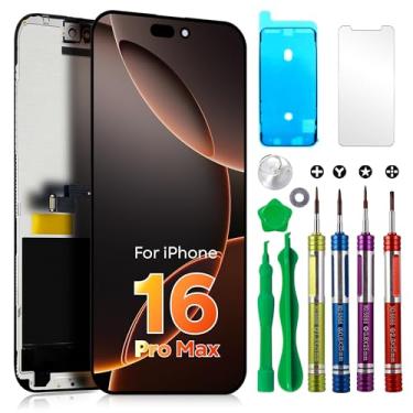 Imagem de Ace Tech Cellular Substituição de tela LCD para iPhone 16 Pro Max 6,9 polegadas (Modelo A3084, A3295, A3297, A3296) Montagem digitalizador de tela sensível ao toque 3D