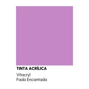 Imagem de Tinta Emborrachada Acetinada Rosas - Vitacryl, Fada Encantada, 3,6 lts