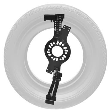 Imagem de Mievlyo Ferramenta de ajuste de roda, 35.6 cm-55.9 cm Simulador de montagem de roda Ferramentas de Maquete de Medição de Tamanho de Ajuste de Pneu/Aro, Ferramenta de Medição de Deslocamento de Roda