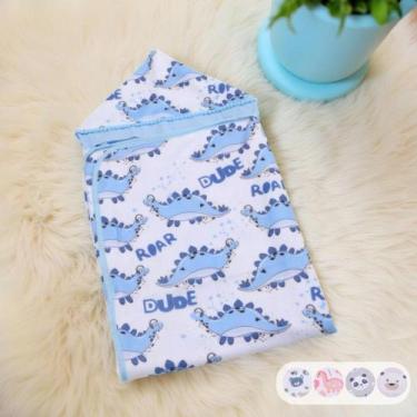Imagem de Toalha De Banho Para Bebe Estampada Com Capuz Menino Menina - Maria's 