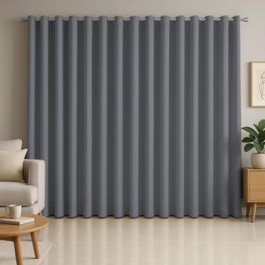 Imagem de Cortina Blackout de Tecido Corta Luz 3,00x2,50m para Varão Simples 2m 