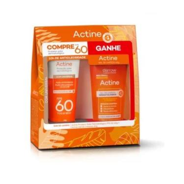 Imagem de Kit Protetor Solar Darrow Actine FPS60 Cor universal Ganha Gel de limp