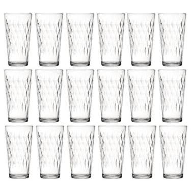 Imagem de Copo Vitrage 350ml Vidro Resistente Suco Agua Nadir - 18Un - NADIR FIG