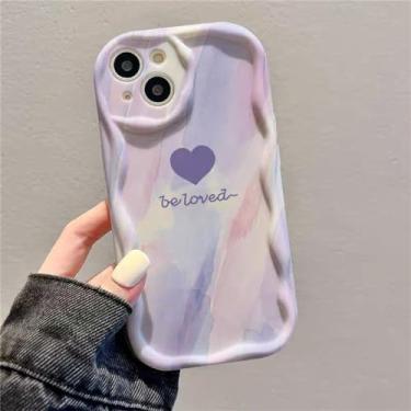 Imagem de Capa de telefone gradiente amor coração para Samsung Galaxy S23 S24 Ultra S20 FE S21 Plus A54 A55 A34 A35 A14 A24 A15 A05 A25 Capa mole, S11722, para Samsung A25