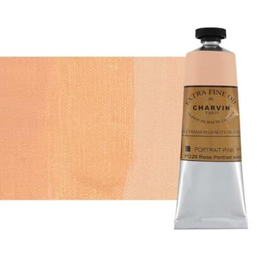 Imagem de Charvin Pintura a óleo extrafina - Tinta a óleo francesa profissional de luxo, exibindo os pigmentos da natureza, consistência cremosa com vivacidade - tubo único de 60 ml - Retrato rosa