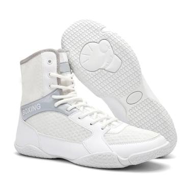 Imagem de Calçados Femininos para Boxe e Luta Livre - Tênis de Fisiculturismo Antiderrapantes, Tênis Kickboxing ao Ar Livre, Calçados Juvenis para Luta Livre e Treinamento