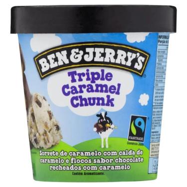 Imagem de Sorvete Ben & Jerry's Triple Caramel Chunk 458ml