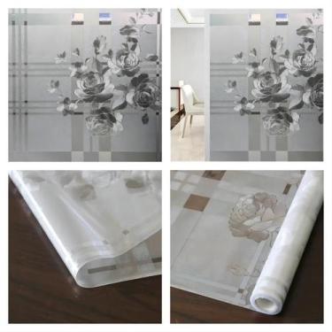 Imagem de Película De Vidro Fosco Para Janelas, Cobertura De Decoração De Porta 