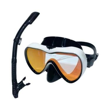 Imagem de Máscara De Mergulho Profissional À Prova d'Água Com Óculos De Silicone