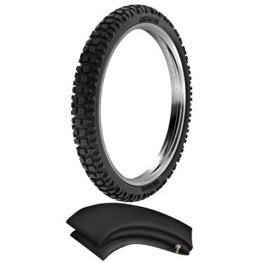 Imagem de Kit Pneu Xre 300 Falcon 400 Xtz 250 Lander 90/90-21 54p Rt36 Rinaldi + Camara