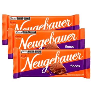 Imagem de Kit 3 Chocolate Neugebauer Flocos com 80g