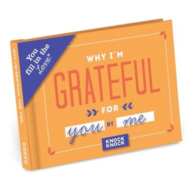 Imagem de Knock Knock Why I'm Grateful for You Fill in the Love Book Diário de presente, 11,4 x 8,2 cm