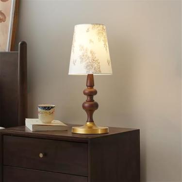 Imagem de Lâmpada De Mesa LED Criativa Retro Contemporânea De Madeira Sólida Adequada Para Sala De Estar, Estúdio, Villa, Iluminação De Decoração De Quarto De Hotel (Estilo 23)