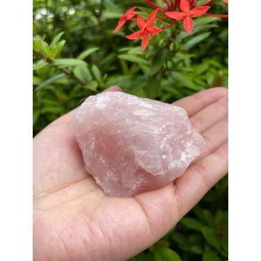 Imagem de GAF TREASURES Quartzo rosa bruto GG, pedra de quartzo rosa natural de 7,6 a 10 cm, quartzo rosa áspero, cristal bruto curativo (quartzo rosa, 0,2-0,5 kg)