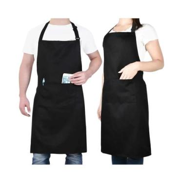 Imagem de Avental De Cozinha Unissex Para Churrasco, Restaurante, Bar, Loja, Caf
