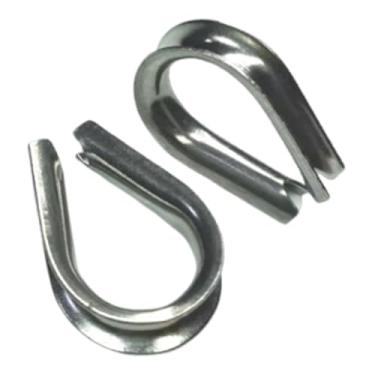 Imagem de predolo 2 peças de grampos para cabos de aço, grampos de fixação de cabos para montagem de em cercas, Anéis de Clipe para 6 Mm