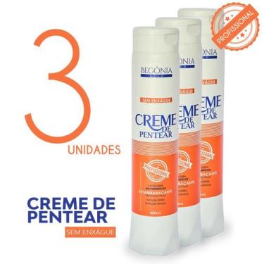 Imagem de KIT Creme De Pentear Sem Enxague 400ml 3 Unds - Begônia Gold