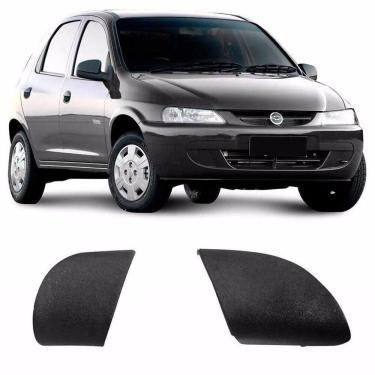 Imagem de Acabamento Puxador Interno Porta L D Celta Cinza Kit 2 Peça