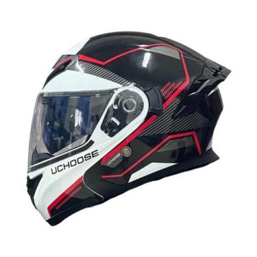 Imagem de Capacete De Motocicleta Unissex Aprovado Pelo DOT Com Visor Duplo Prot