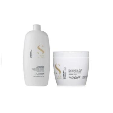 Imagem de Kit Semi Di Lino Diamond Shampoo 1 Litro E Máscara De 500ml - Alfaparf