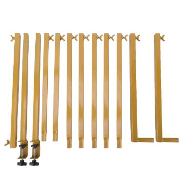 Imagem de Zerodis Sobre o Suporte da Barra de Mesa, de Mesa Stand Com Braçadeiras Flores Balões Tulle Light Lights Decorativa para Casamentos Celebrações Recepções