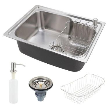 Imagem de Cuba Gourmet Aco Inox 304 Com Acessórios 60X42Cm