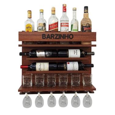 Imagem de Barzinho Com Adega De Parede - Barzinho - 60 X 51 Cor Imbuia