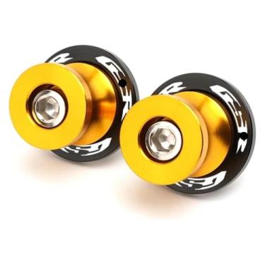 Imagem de BYYINGSUS Parafusos de suporte deslizantes de bobinas Swingarm C-N-C M8 Acessórios de motocicleta compatíveis com GSR 750 600 400 GSR400 GSR600 GSR750(dourado)