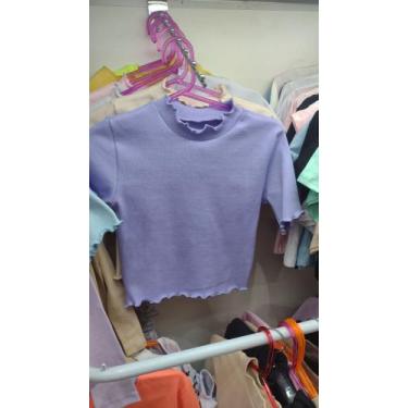 Imagem de Cropped de manga - Kausando impacto , Lilás, único 