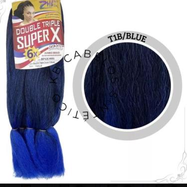 Imagem de Cabelo Sintético Pontas Azuis - @cabelos_sinteticos_kb