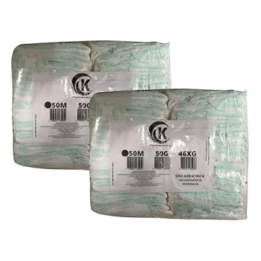 Imagem de Kit com 2 Fralda Geriátrica Adulto Segunda Linha Com 50 Unidades Tamanho M G XG Incontinência Moderada (Médio)