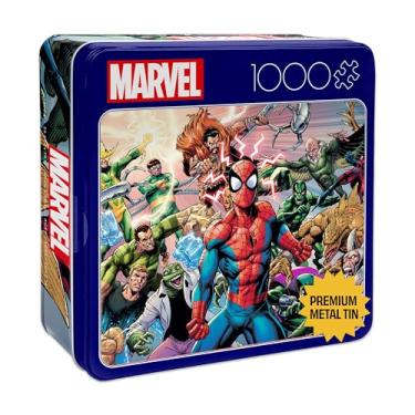 Imagem de Buffalo Games - Marvel - Guerra Sinistra do Homem-Aranha - Quebra-cabeça de 1000 peças para adultos - Caixa de lata colecionável - Tamanho final é 26,6 x 19