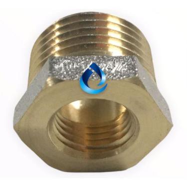 Imagem de Adaptador de manômetro Bronze HE 1/2 polegada x 1/4 polegada - Lightbe