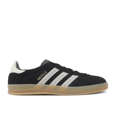 Imagem de adidas Originals Tênis feminino Gazelle, Core Black/Wonder White/Gum, 34